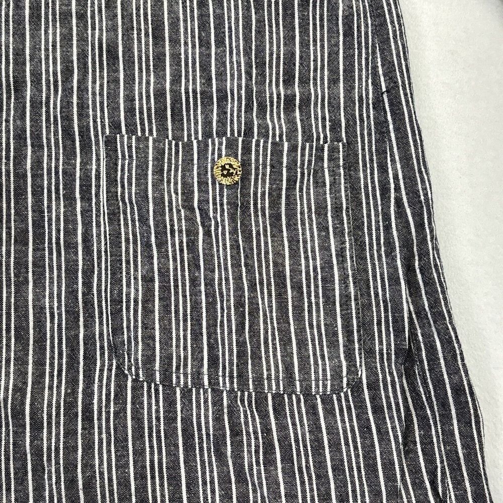 Anne Klein Womens Dress Linen Blend 3/4 Sleeve Striped Size 4 Beachy Lightweight - Picture 9 of 16